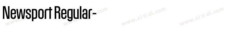 Newsport Regular字体转换